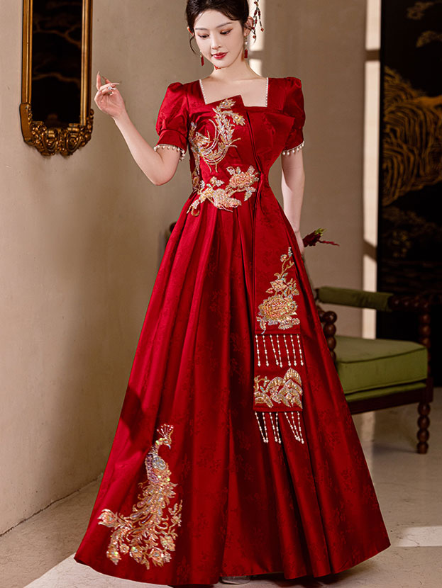 princess polly baby blue dress Somerton Kaftan Style Embroidered Maxi Dress In Burgundy | Raffya