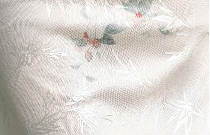 Jacquard Floral Midi Cheongsam Qipao Dress