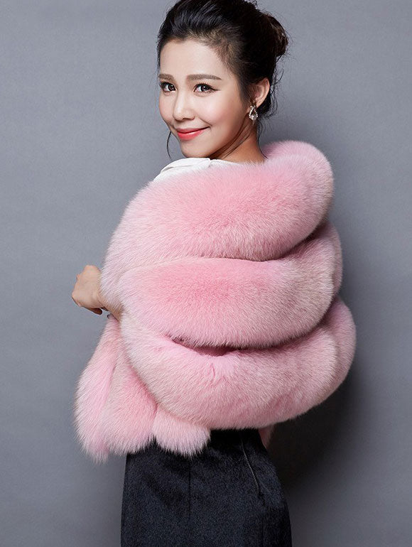 Women Faux Fur Winter Shawl Bridal Wedding Wraps
