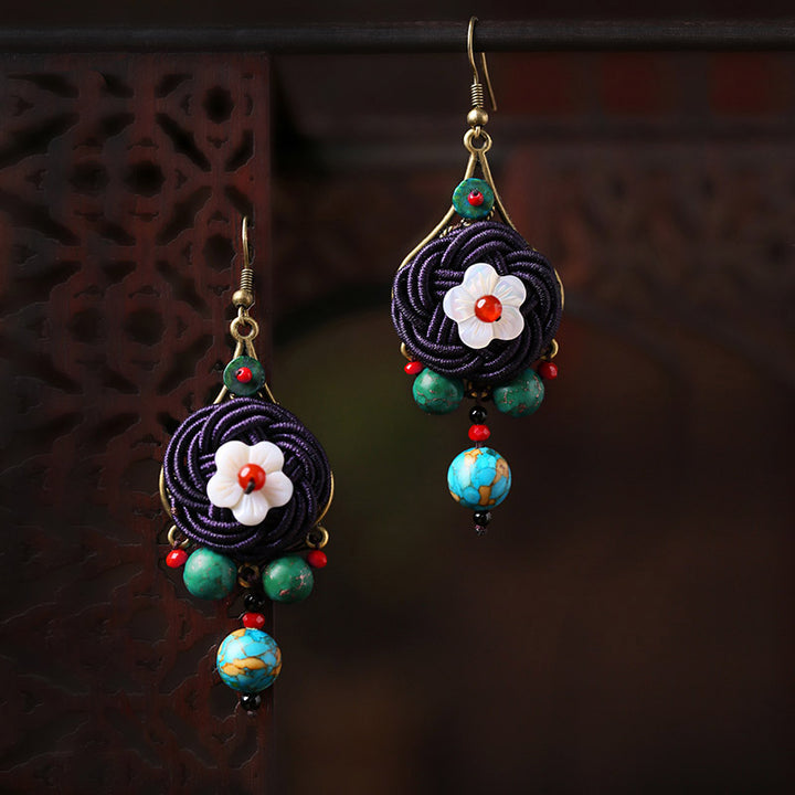 Handmade Knot Drop Dangle Earrings