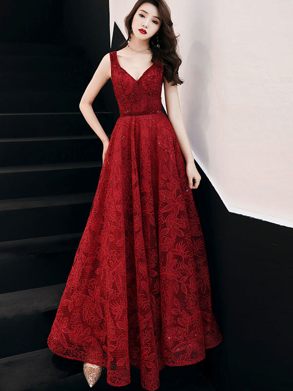 chinese dress ladies Red Gothic Wedding Dress Plus Size with Corset main image 0