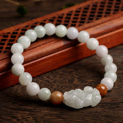 Jade Pixiu Pendant Woman Man Beads Bracelets