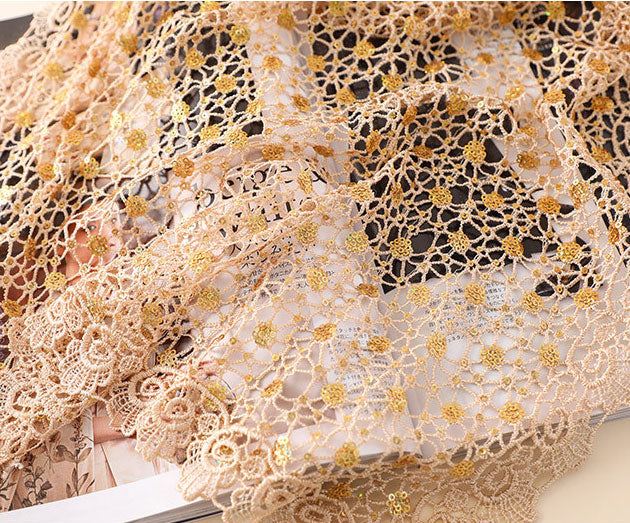 Sequined Lace Wrap Shawl for Qipao Evening Dresses