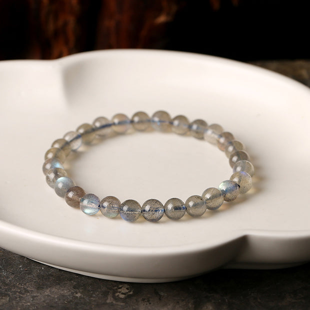 Gray Moonstone Woman Beads Bracelets