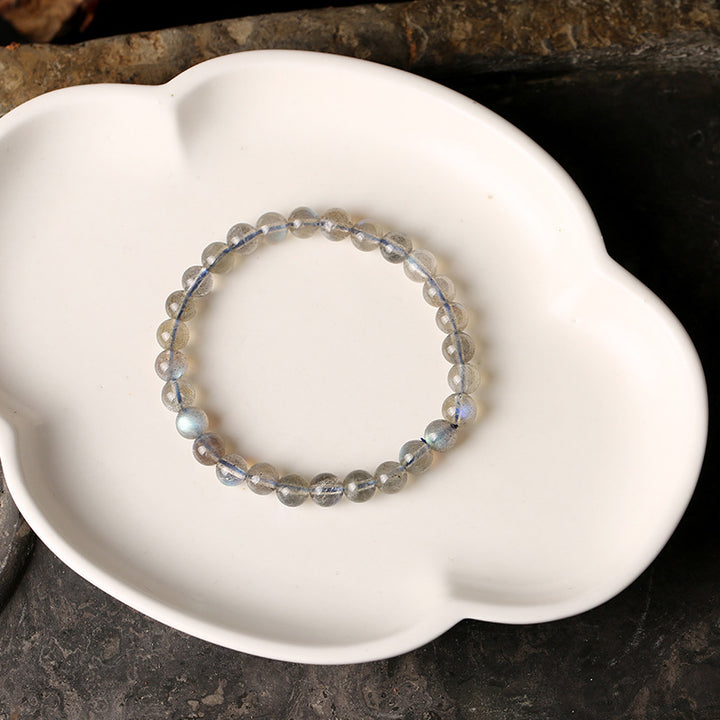 Gray Moonstone Woman Beads Bracelets