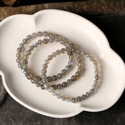 Gray Moonstone Woman Beads Bracelets