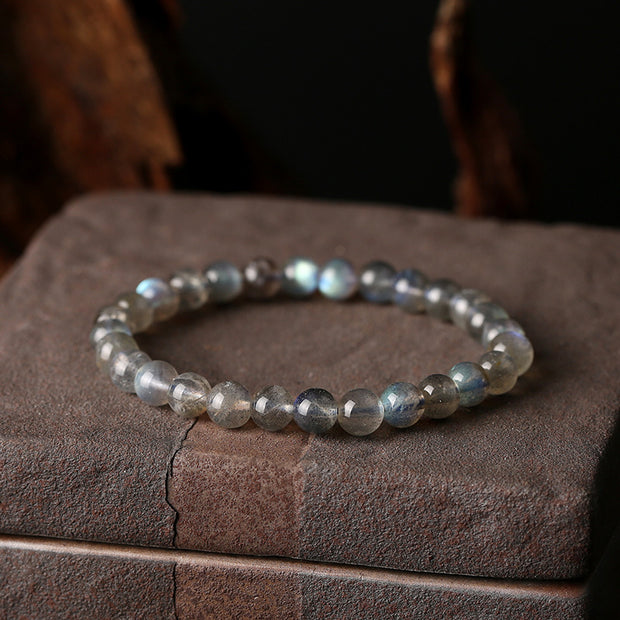 Gray Moonstone Woman Beads Bracelets