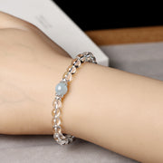 White Crystal Dragon Beads Woman Bracelets