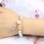 Jade Flower Pendants Woman Beads Bracelets