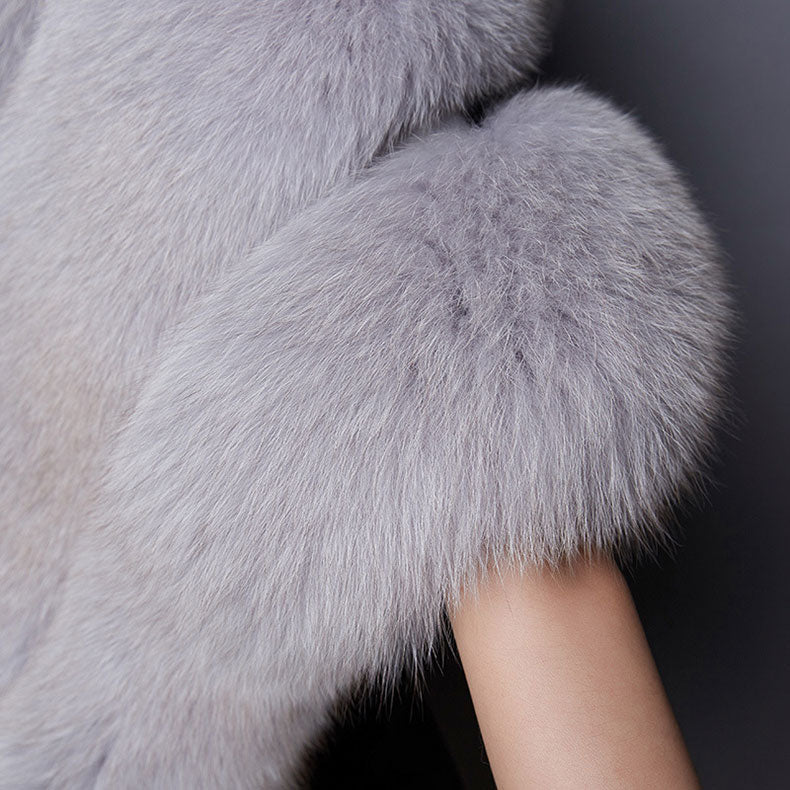 Women Faux Fur Winter Shawl Bridal Wedding Wraps