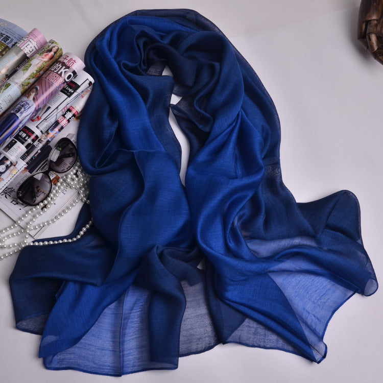 Gradient Mulberry Silk Women Scarfs Shawls