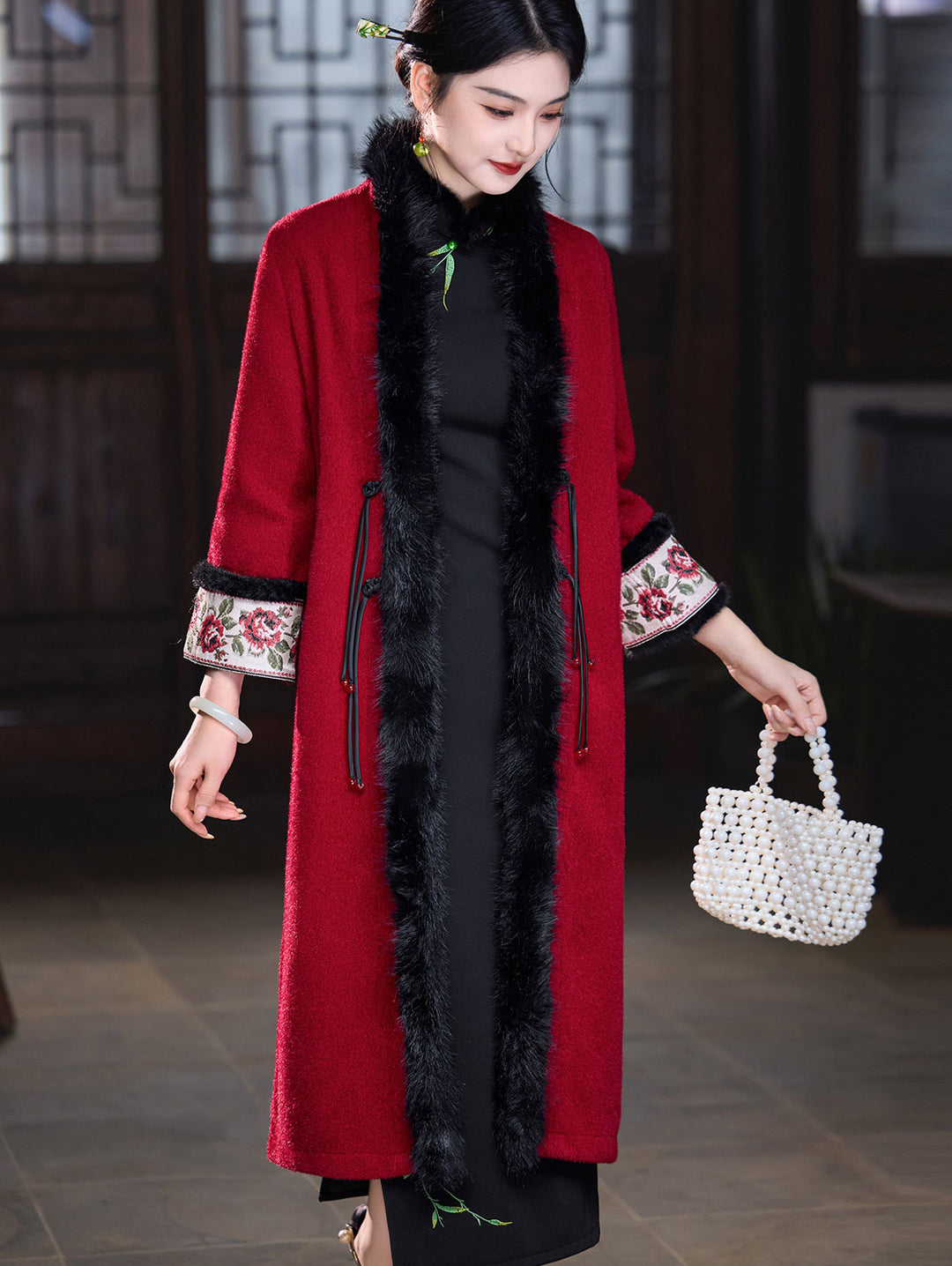 Champagne Wool Blend Oversized Poncho Cape Coat