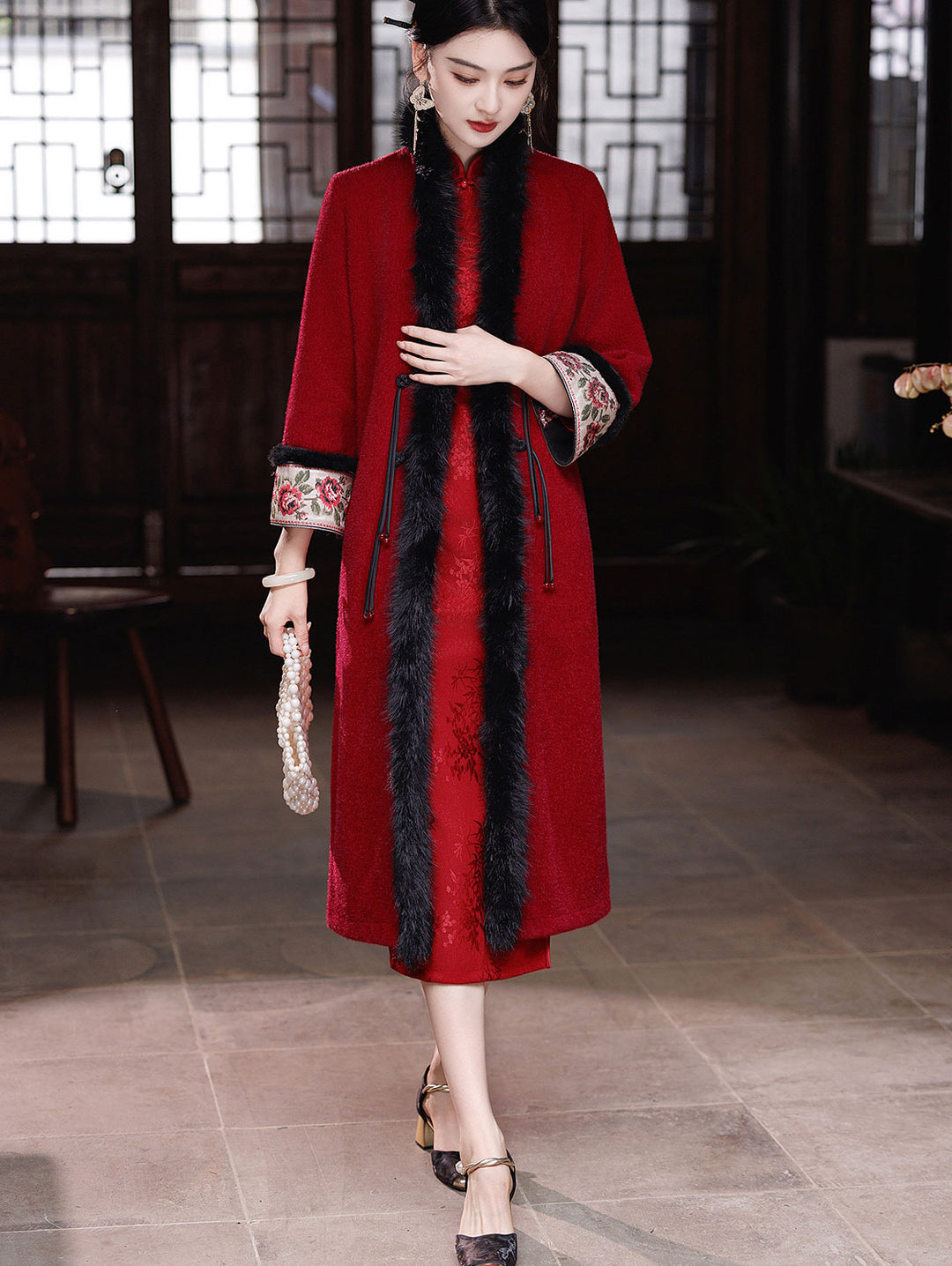 Champagne Wool Blend Oversized Poncho Cape Coat