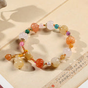 Handmade Jade Beads Gourd Pumpkin Pedants Bracelets