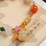 Handmade Jade Beads Gourd Pumpkin Pedants Bracelets