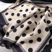 Cashmere Dots Print Women Winter Scarf Shawl