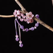 HandmadePurple Crystal Amethyst Beads String Bracelets