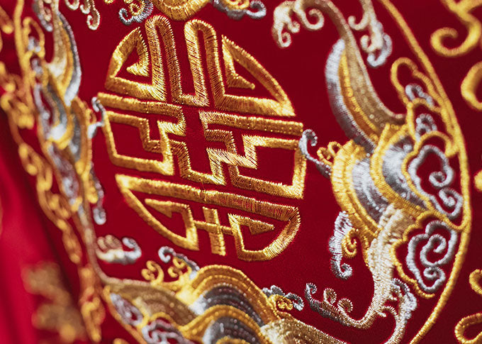 Embroidered Dragon Men Wedding QunKwa Jacket & Skirt