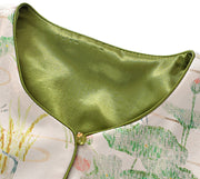 Lotus Print Mothers Cheongsam Jacket Blouse