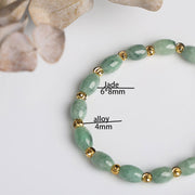 Jade Rice Beads Woman Bracelets
