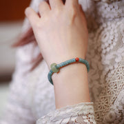 Handmade Blue Jadeite Beads Woman Bracelets