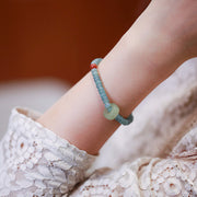 Handmade Blue Jadeite Beads Woman Bracelets
