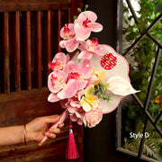 Artificial Flowers Bridal Wedding Handheld Fans