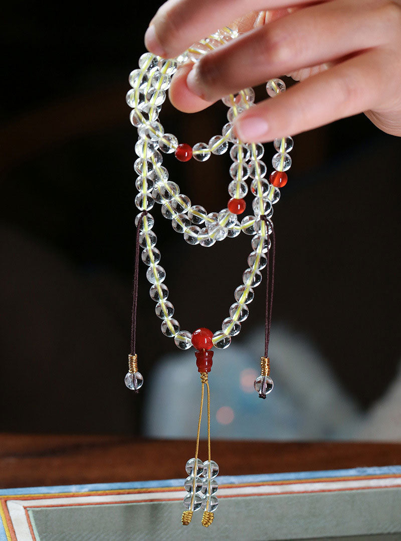 White Crystal Beads Woman Bracelets