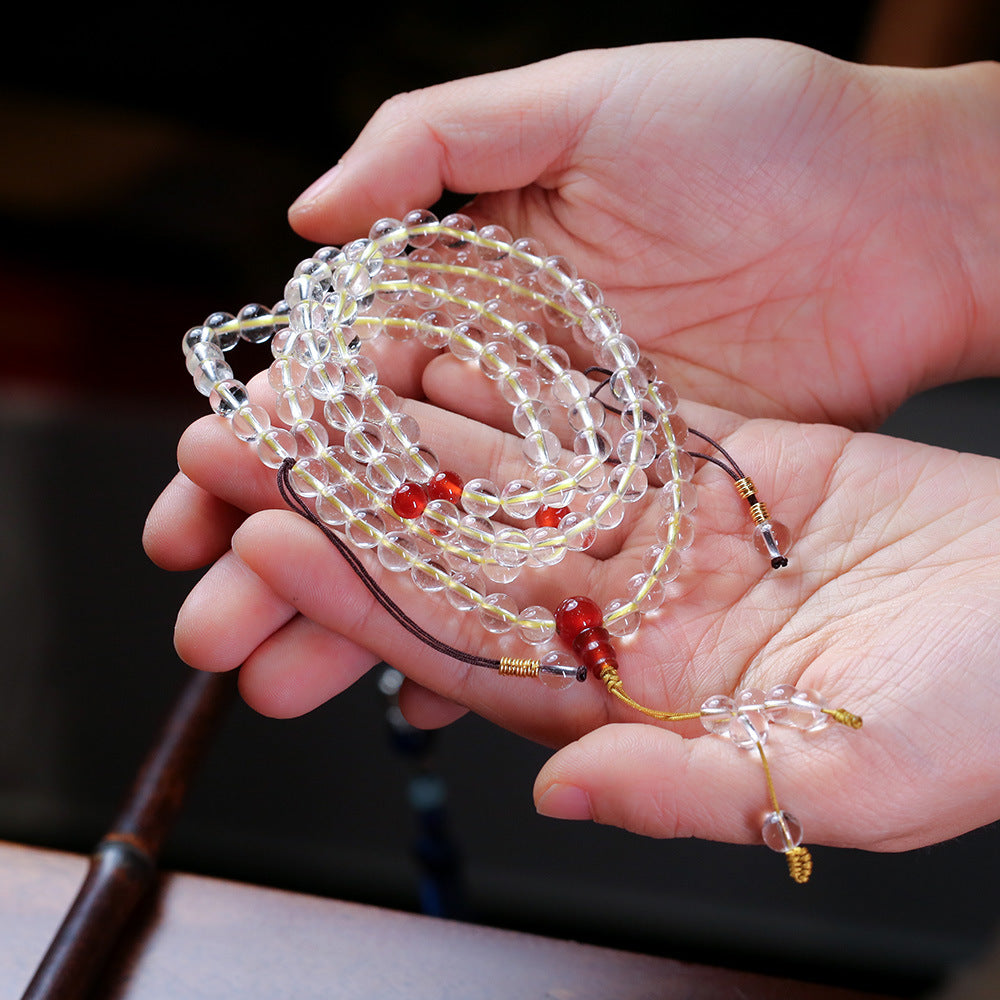 White Crystal Beads Woman Bracelets