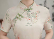 Floral Print Qipao Cheongsam Blouse Top