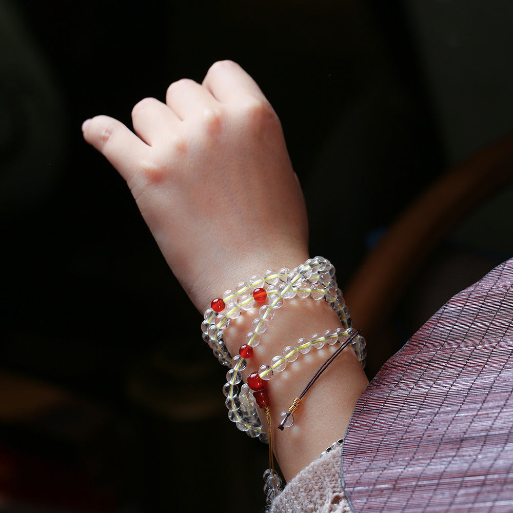 White Crystal Beads Woman Bracelets