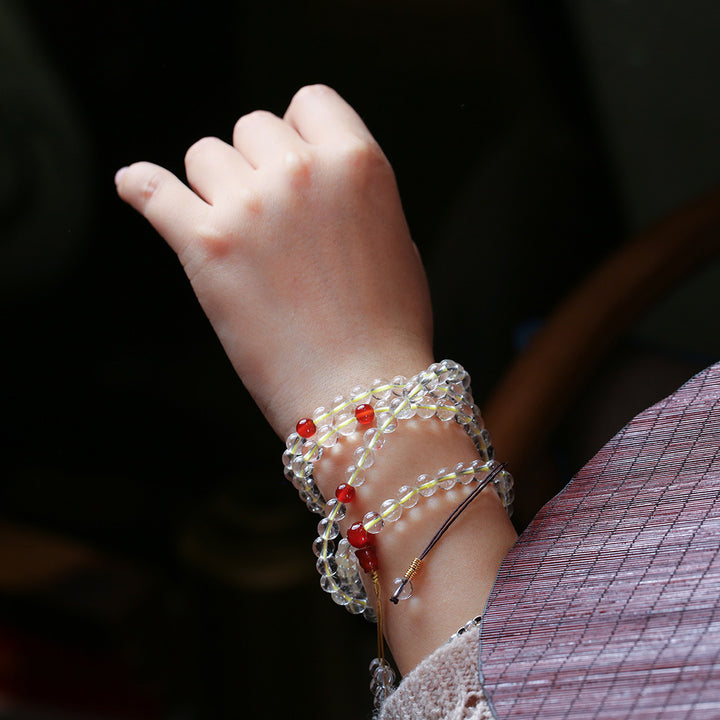 White Crystal Beads Woman Bracelets