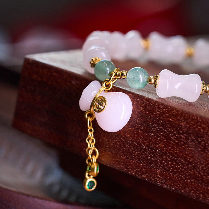 Jade Bamboo Pumpkin Pendant Woman Bracelets