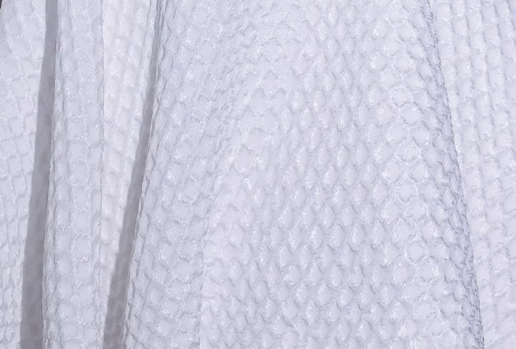 White Plaid Square Neck Fit & Flare Party Dress
