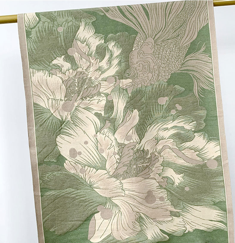 Winter Wool Blended Floral Women Scarf Wrap Shawl