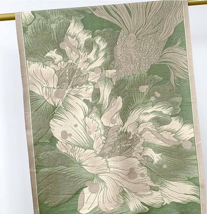 Winter Wool Blended Floral Women Scarf Wrap Shawl