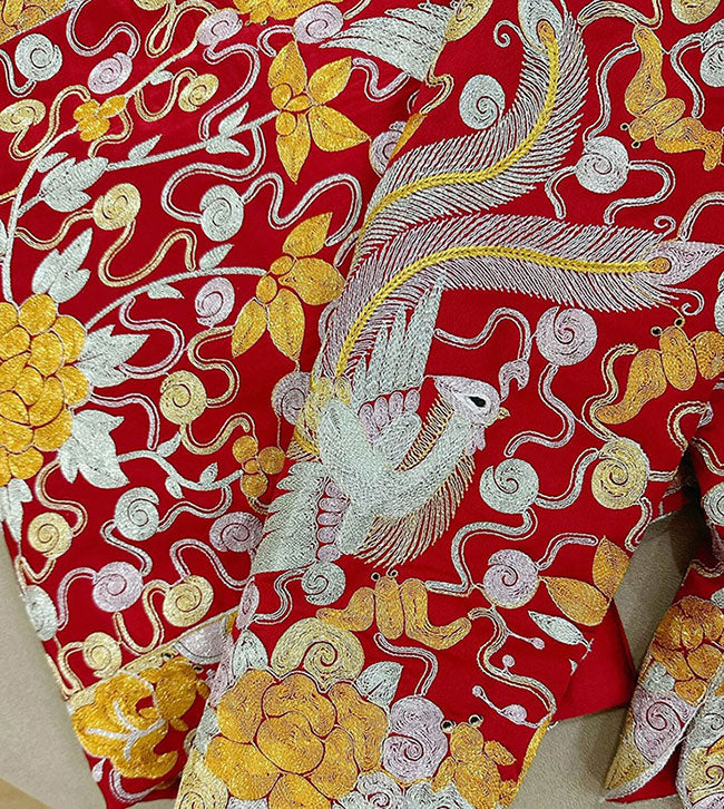 Wedding Wufu Qun Kwa with Dragon & Phoenix Embroidery