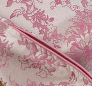 Pink Jacquard Floral Sleeveless Long Cheongsam Qipao Dress