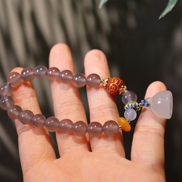 Handmade Jade Beads Lotus Woman Pedants Bracelets