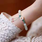 Jade Plum Blossom Pendant Woman String Bracelets