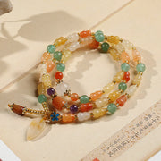 Yellow Jade Calabash Beads Woman Bracelets