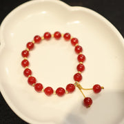 Handmade Red Agate Beads Woman Bracelets