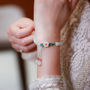 Jade Plum Blossom Pendant Woman String Bracelets