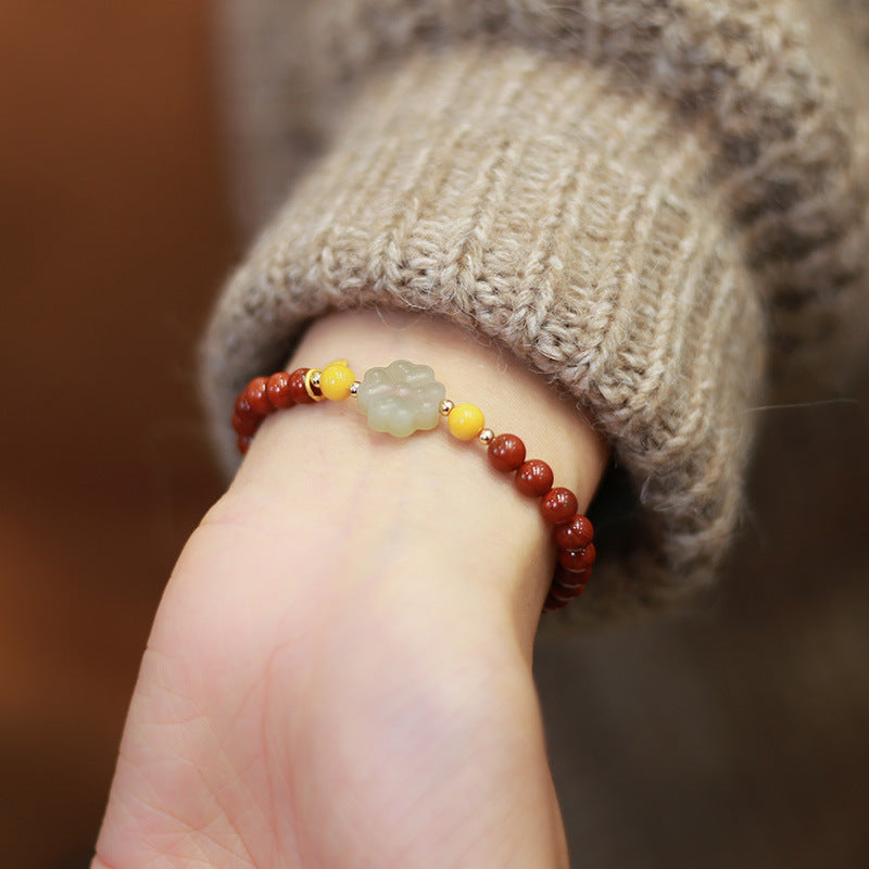 Jade Clover Agate Beads Woman Bracelets