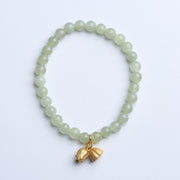 Jade S925 Silver Lotus Pendant Beads Bracelets
