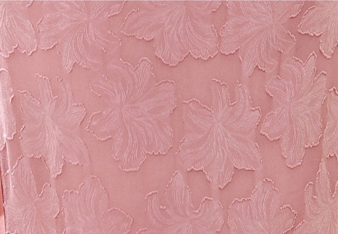Pink Jacquard Floral Midi Cheongsam Qipao Dress
