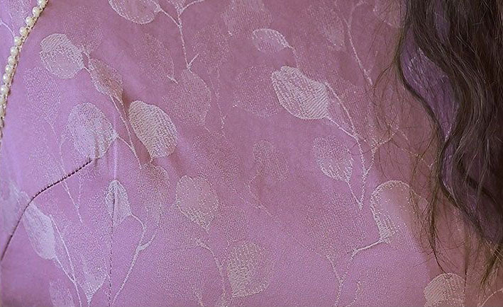 Purple Jacquard Floral Cheongsam Qipao Dress