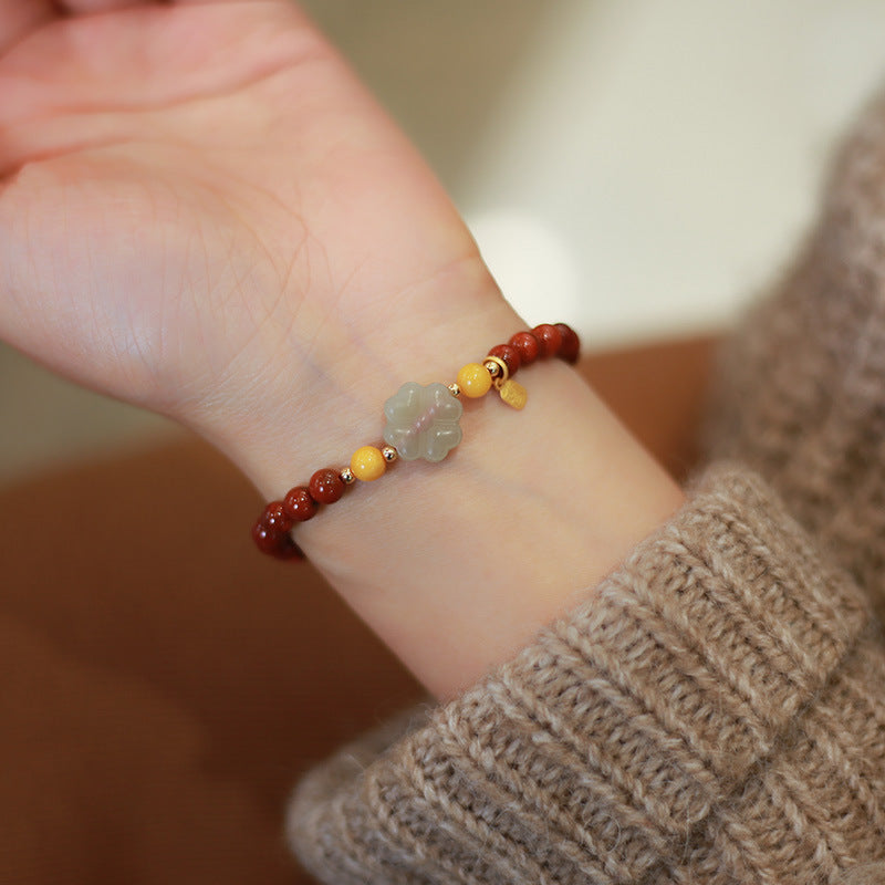 Jade Clover Agate Beads Woman Bracelets