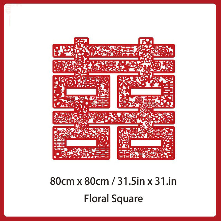 Chinese Double Happiness Paper Cut Weddingm Decor Photography Props