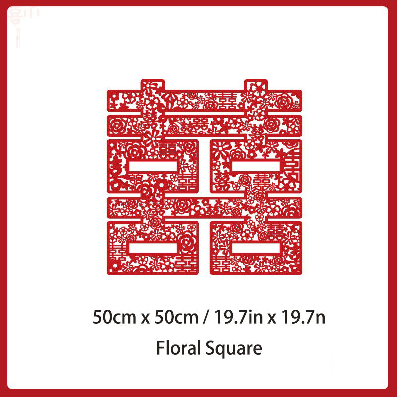 Chinese Double Happiness Paper Cut Weddingm Decor Photography Props